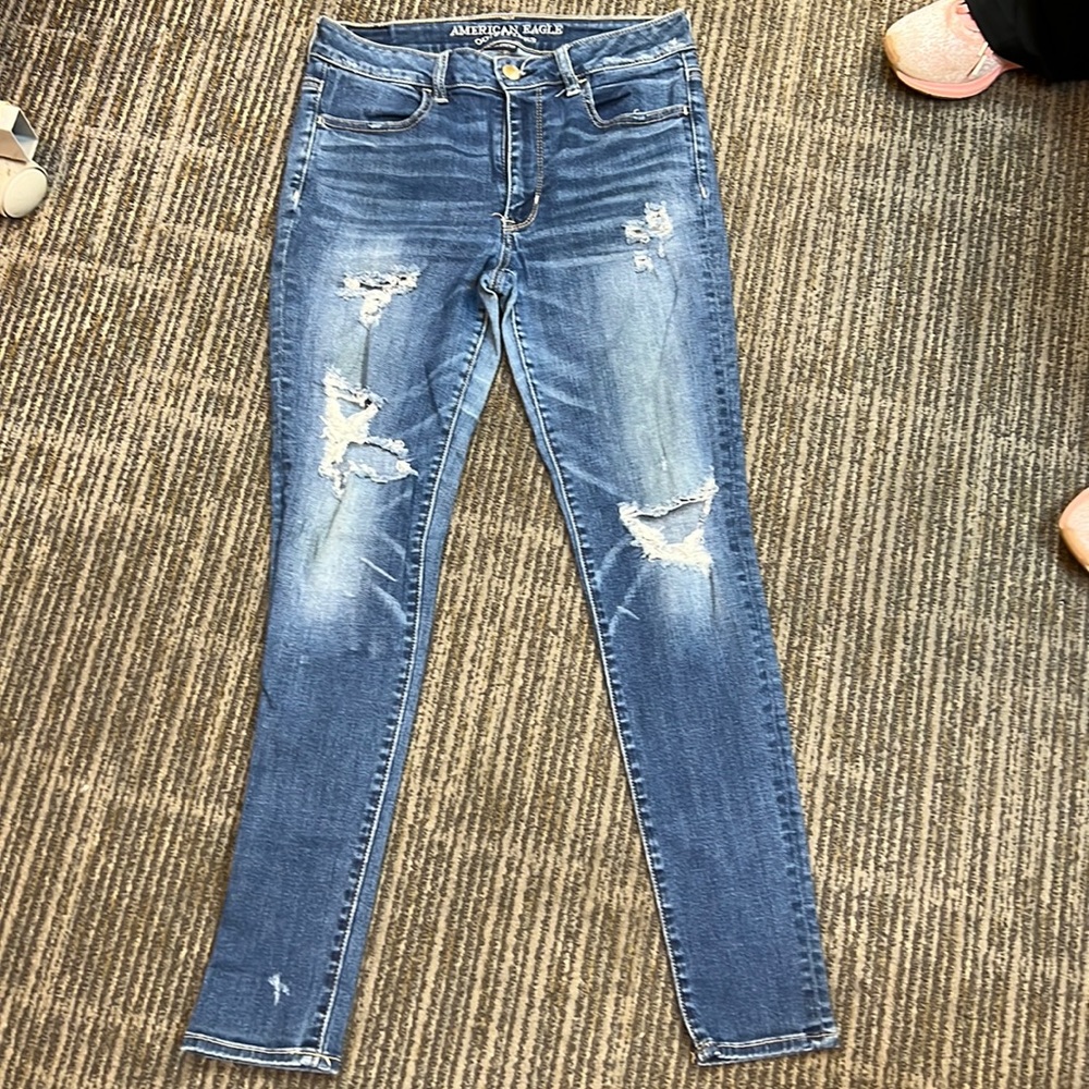 Gently worn American Eagle Outfiiter High-rise Jeggings Size 8